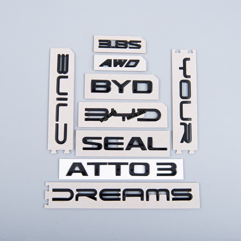 Autocollant d'insigne d'emblème de coffre arrière de voiture pour BYD - BYD