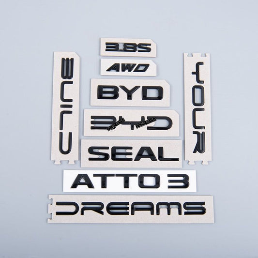 Autocollant d'insigne d'emblème de coffre arrière de voiture pour BYD - BYD