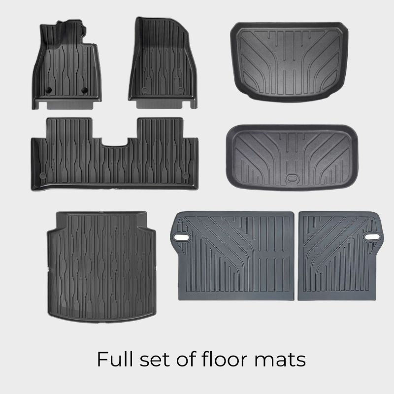 Tapis de sol et tapis de coffre en caoutchouc TPE pour BYD Seal - vue 6