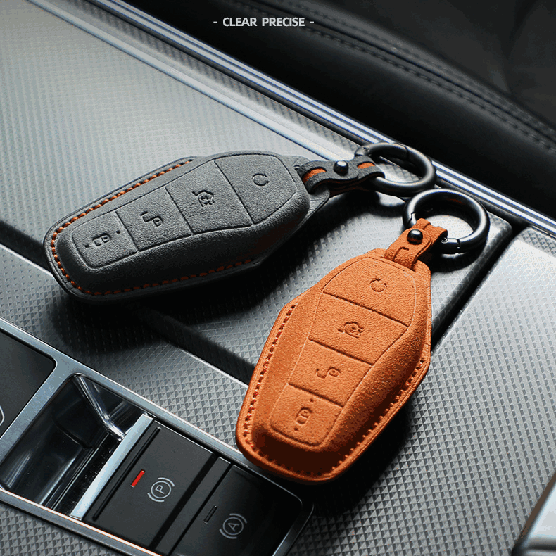 Coque de protection en daim pour clé pour BYD - vue 2