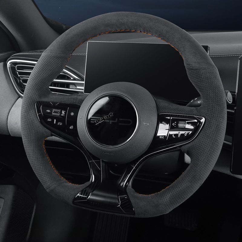 Juste de volant de voiture en cuir, adaptée pour BYD - vue 15