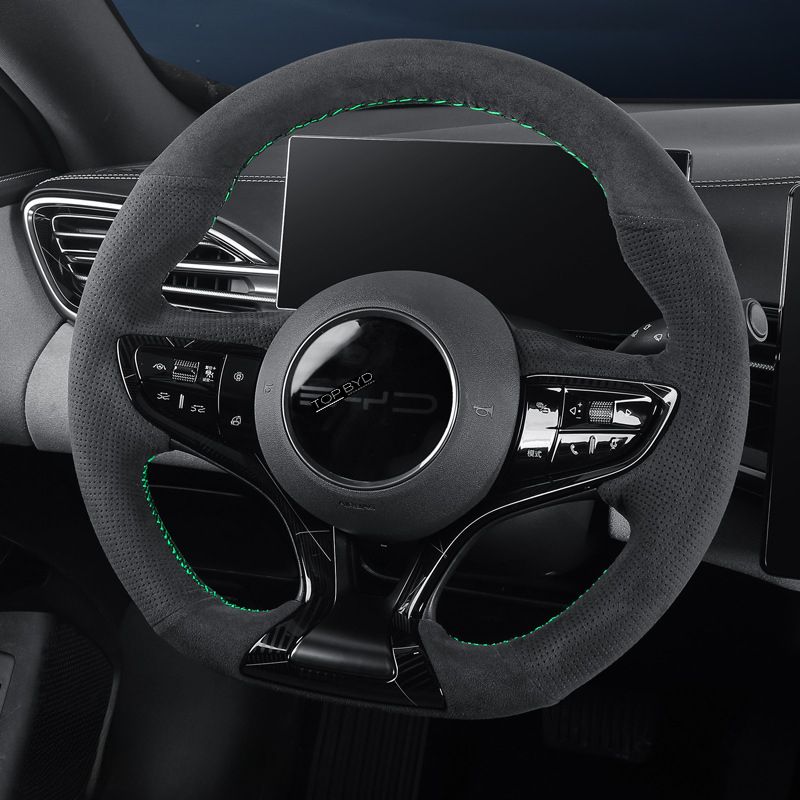 Juste de volant de voiture en cuir, adaptée pour BYD - BYD
