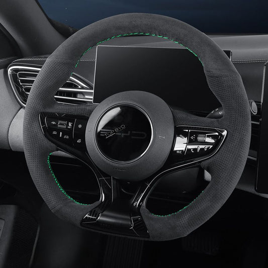 Juste de volant de voiture en cuir, adaptée pour BYD - BYD