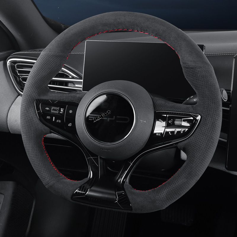 Juste de volant de voiture en cuir, adaptée pour BYD - vue 5