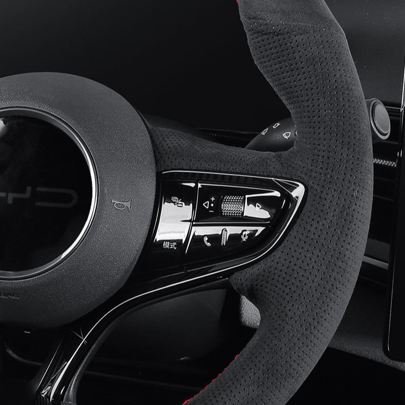 Juste de volant de voiture en cuir, adaptée pour BYD - vue 6