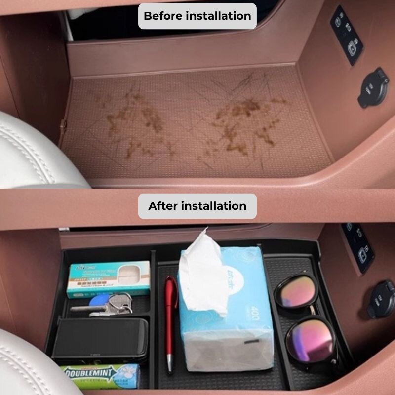 Boîte de rangement inférieure pour console centrale BYD M9 - vue 3