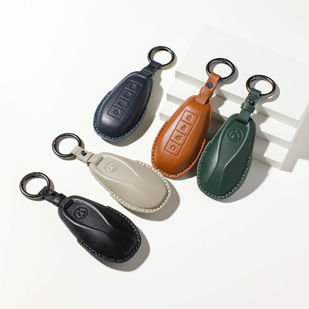 Étui de protection en cuir de luxe pour clé de voiture Denza B5/B8 - BYD