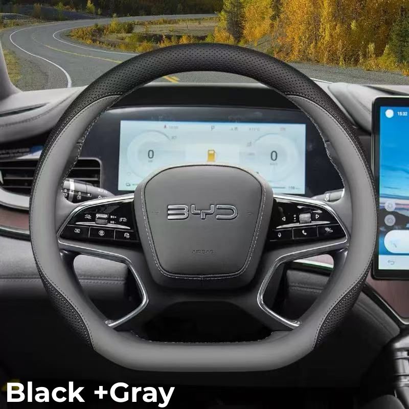 Housse de volant en cuir Napa pour BYD - vue 4