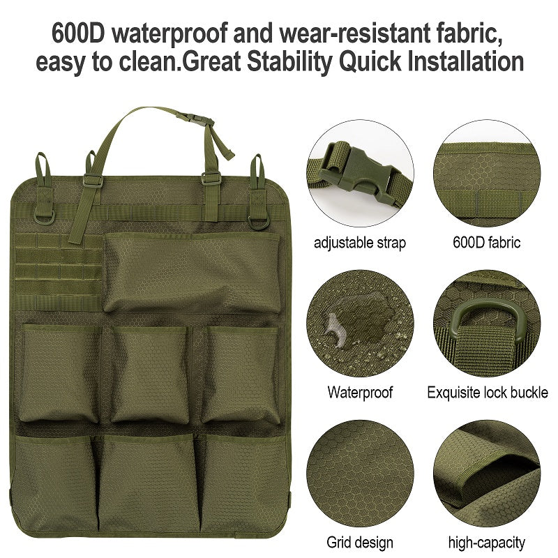 Sac de rangement tactique pour dossier de siège auto - vue 9