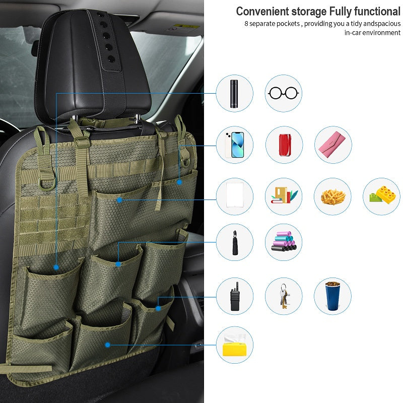 Sac de rangement tactique pour dossier de siège auto - vue 6