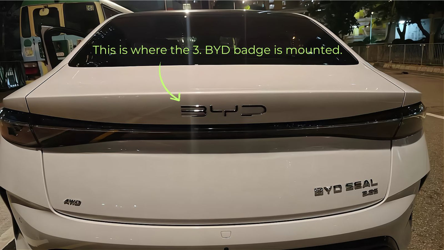 Autocollant d'insigne d'emblème de coffre arrière de voiture pour BYD - vue 24