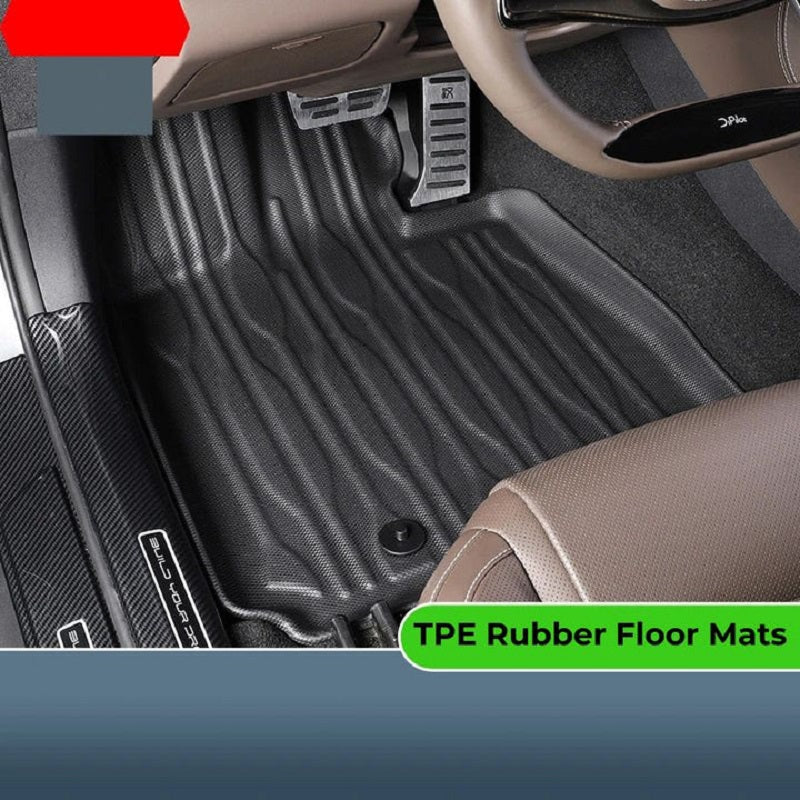 Tapis de sol et tapis de coffre en caoutchouc TPE pour BYD Han - vue 2